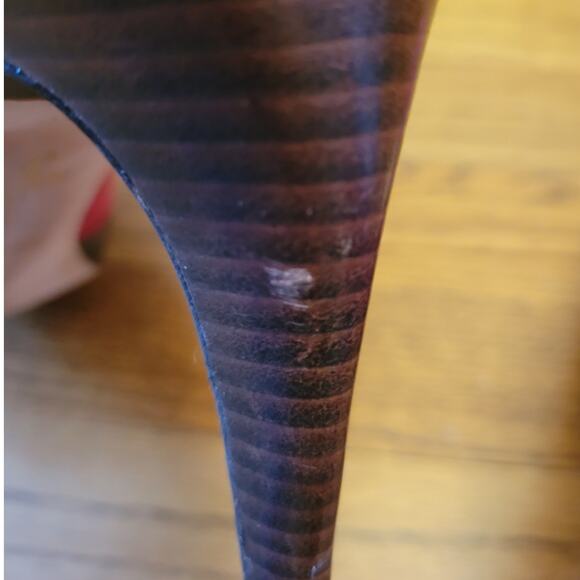 Cole Haan‎ Nike Air Chelsea High Heel Pumps Raspberry Stacked Wood Heel - 11B - Picture 7 of 8